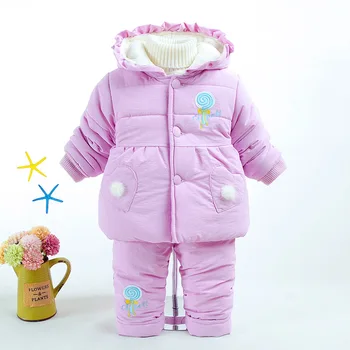 Autumn Winter Children Girls Fashion Clothing Sets Baby Cute Lollipop Hooded Jacket Pants 2Pcs/sets Infant Add Cotton Tracksuits
Autumn Winter Children Girls Fashion Clothing Sets Baby Cute Lollipop Hooded Jacket Pants 2Pcs/sets Infant Add Cotton Tracksuits