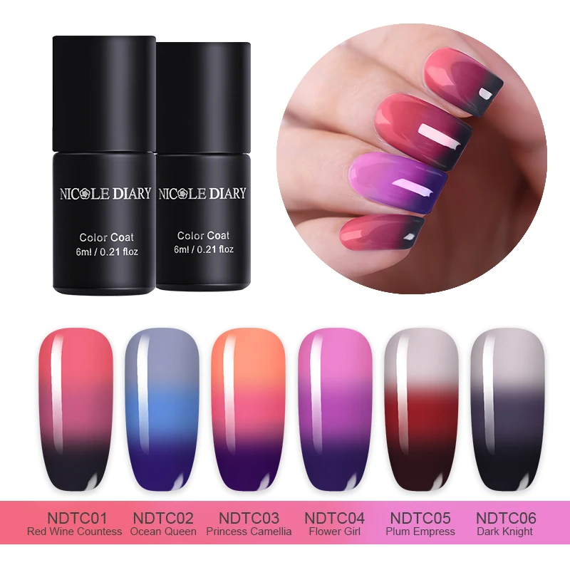 NICOLE DIARY 3 Colors Thermal Nail Gel Polish 10ml Temperature Color Changing Soak Off UV Gel Lacquer Manicure Nail Art Varnish
NICOLE DIARY 3 Colors Thermal Nail Gel Polish 10ml Temperature Color Changing Soak Off UV Gel Lacquer Manicure Nail Art Varnish