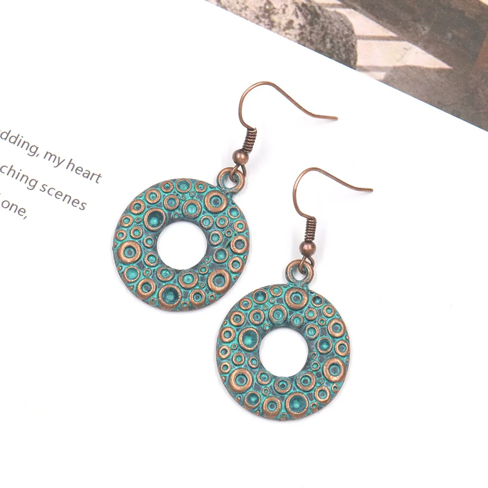 Women Boho Bronze Alloy Round Earrings Jewelry Gypsy Carved Earrings Ethnic Collection Earrings For Women
Women Boho Bronze Alloy Round Earrings Jewelry Gypsy Carved Earrings Ethnic Collection Earrings For Women