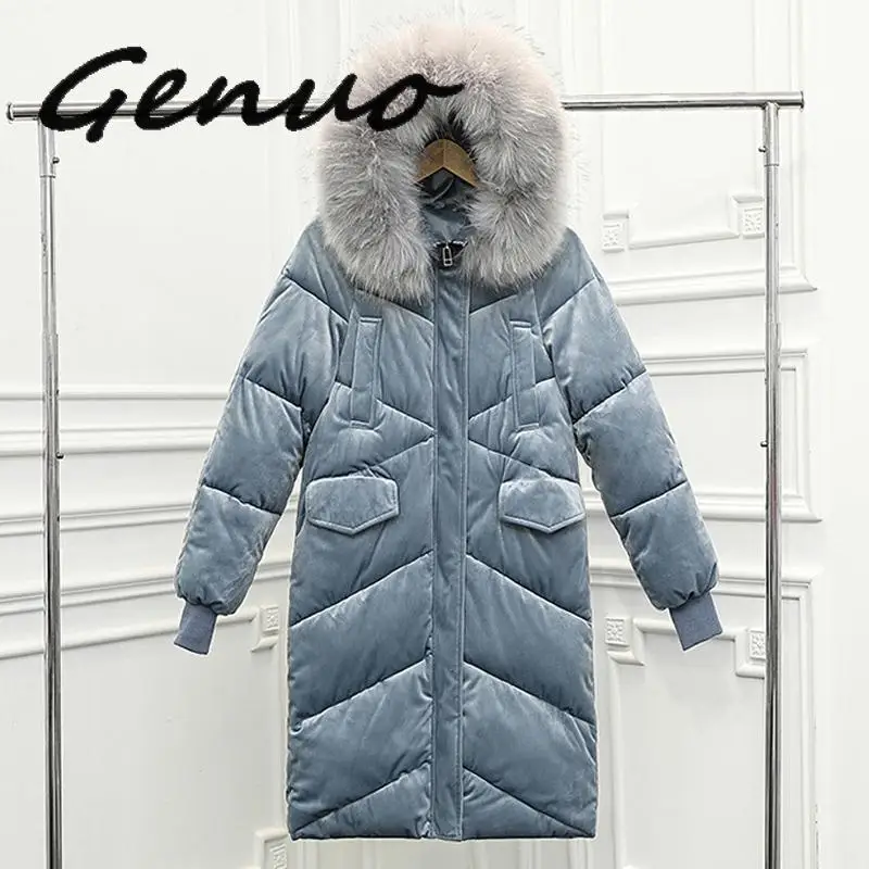 Fashion women 2019 Velvet Down Parka Big Collar Big Fur Winter Parka Large Code Jacket Long Loose Collar Female
Fashion women 2019 Velvet Down Parka Big Collar Big Fur Winter Parka Large Code Jacket Long Loose Collar Female