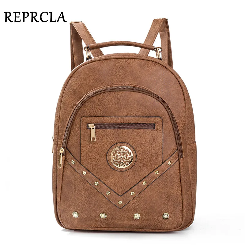 REPRCLA Large Women Backpack Vintage PU Leather School Bags for Teenage Girls High Quality Shoulder Bag Female Bagpack
REPRCLA Large Women Backpack Vintage PU Leather School Bags for Teenage Girls High Quality Shoulder Bag Female Bagpack