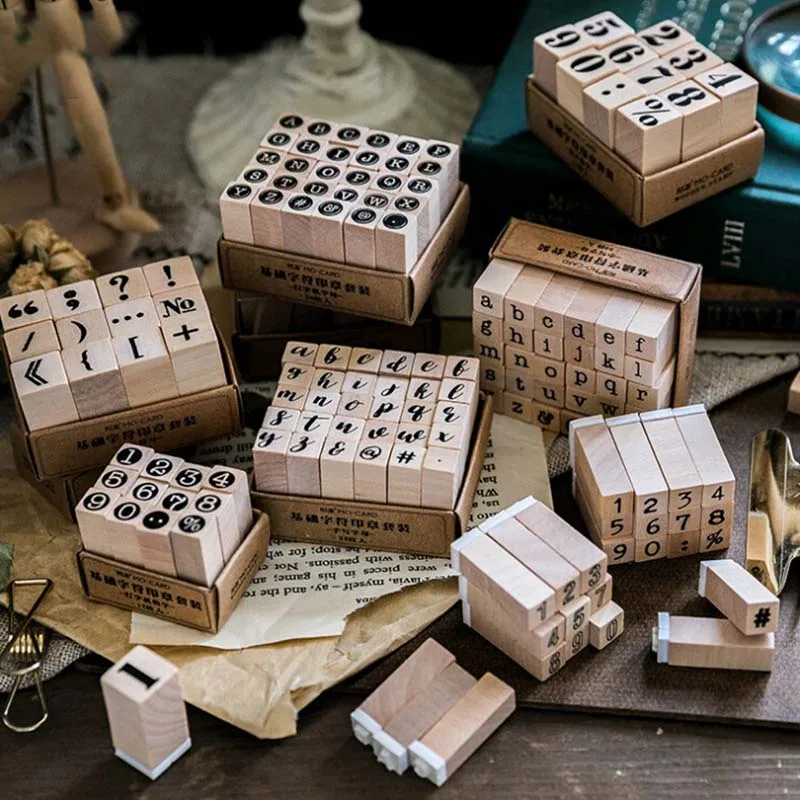 Vintage Wooden Alphabet Number Stamps Set Diary Decoration Ablum Wedding Alphabet Stamp Digital Number Symbol Seal Chapter
Vintage Wooden Alphabet Number Stamps Set Diary Decoration Ablum Wedding Alphabet Stamp Digital Number Symbol Seal Chapter