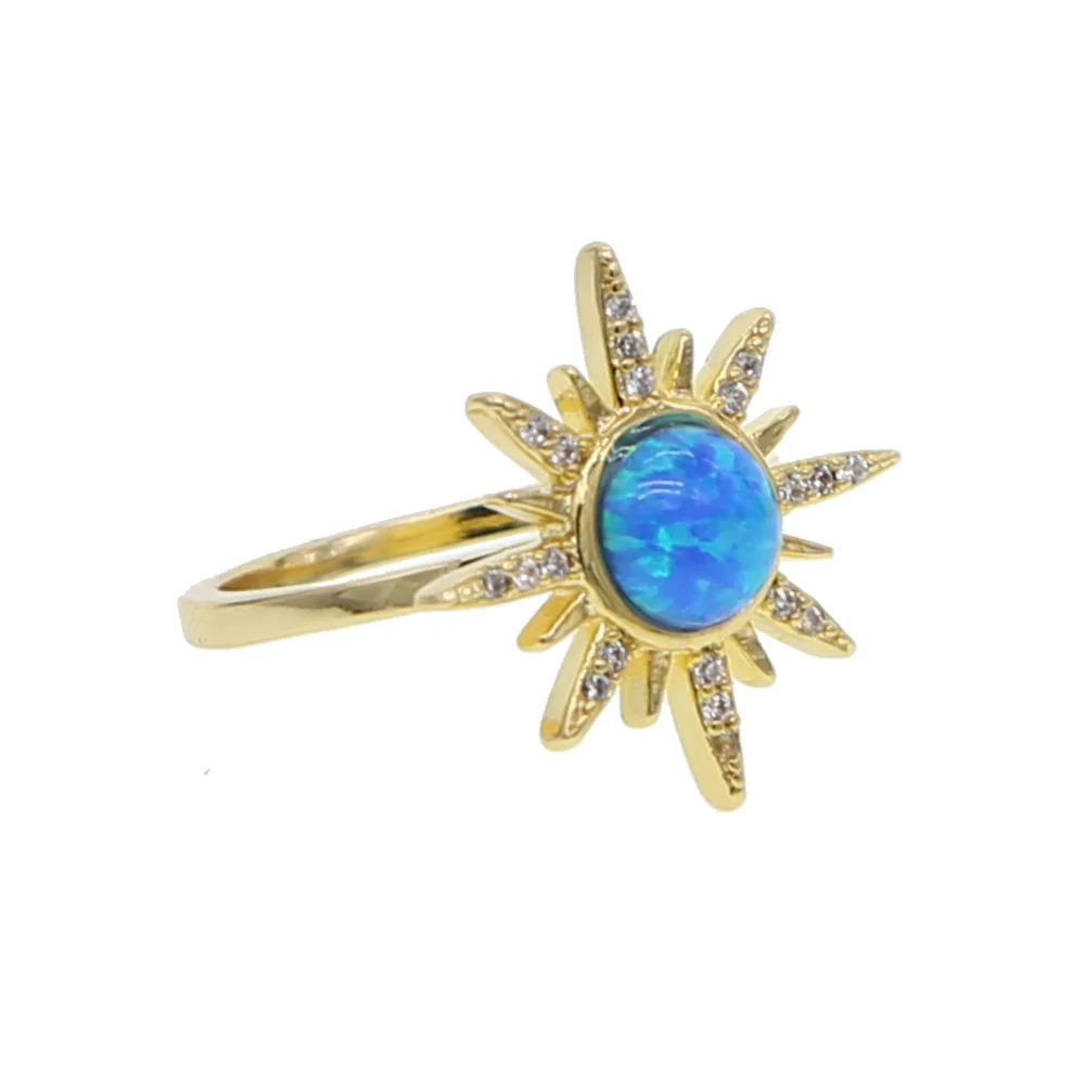 high quality us size 6 7 women rings Fashion opal stone prong setting classic dainty gold color flowers ring ladies
high quality us size 6 7 women rings Fashion opal stone prong setting classic dainty gold color flowers ring ladies