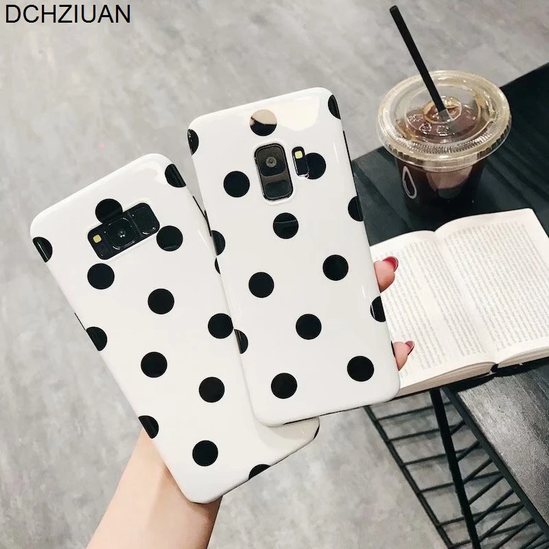 DCHZIUAN Soft Silicone Case For Samsung Galaxy S8 S9 Plus NOTE 8 Fashion White Black Dots Phone Cases for Samsung S8 Case Cover
DCHZIUAN Soft Silicone Case For Samsung Galaxy S8 S9 Plus NOTE 8 Fashion White Black Dots Phone Cases for Samsung S8 Case Cover
