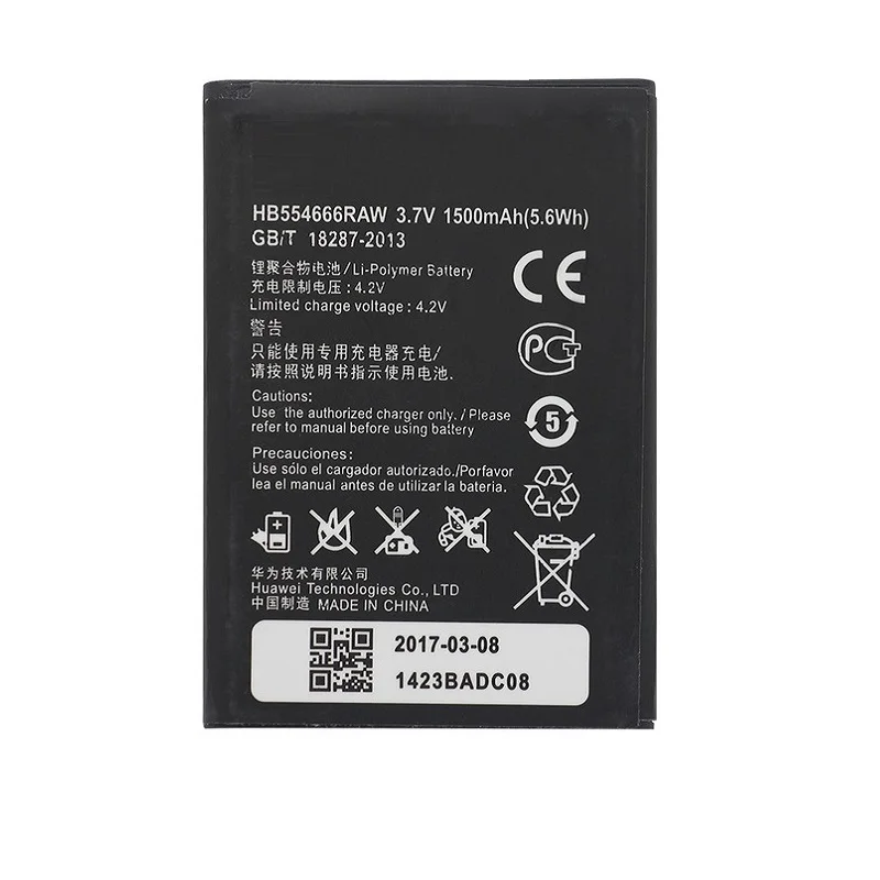 Сменная батарея для смартфона Huawei E5375 1500 мАч HB554666RAW E5330 E5336 E5372 EC5377 | Мобильные