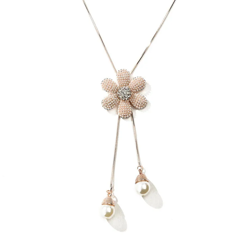 LUFANG Fashion Jewelry Collier Power Stone Chain Flower Pendant Necklace White Bead Plated Crystal Long Maxi Necklace Women
LUFANG Fashion Jewelry Collier Power Stone Chain Flower Pendant Necklace White Bead Plated Crystal Long Maxi Necklace Women