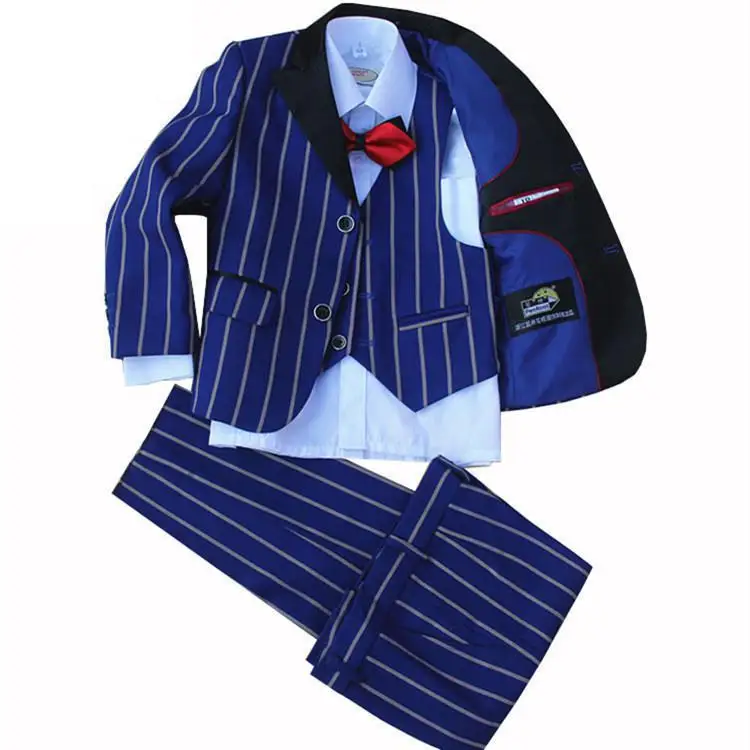 New Boys Blue Blazer Wedding Suit Brand Kids 4PCS Formal Suit with Bowtie Flower Boys Birthday Party Tuxedos Costume Suit
New Boys Blue Blazer Wedding Suit Brand Kids 4PCS Formal Suit with Bowtie Flower Boys Birthday Party Tuxedos Costume Suit