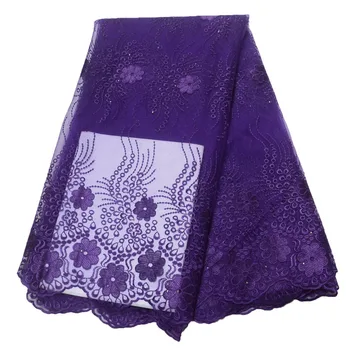 African Lace Fabric 2019 Purple Nigerian Laces Fabric Bridal High Quality French Tulle Lace Fabric For Party HJ1559-1
African Lace Fabric 2019 Purple Nigerian Laces Fabric Bridal High Quality French Tulle Lace Fabric For Party HJ1559-1