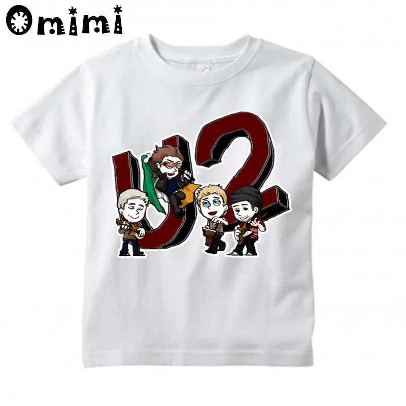 Boys/Girls Rock Band U2 Printed T Shirt Kids Short Sleeve Tops Children's White T-Shirt
Boys/Girls Rock Band U2 Printed T Shirt Kids Short Sleeve Tops Children's White T-Shirt