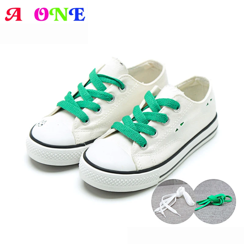 

Spring Summer girls canvas shoes boys denim shoes baby kids skate shoes children casual shoes colored lacing 3 to 7 yrs