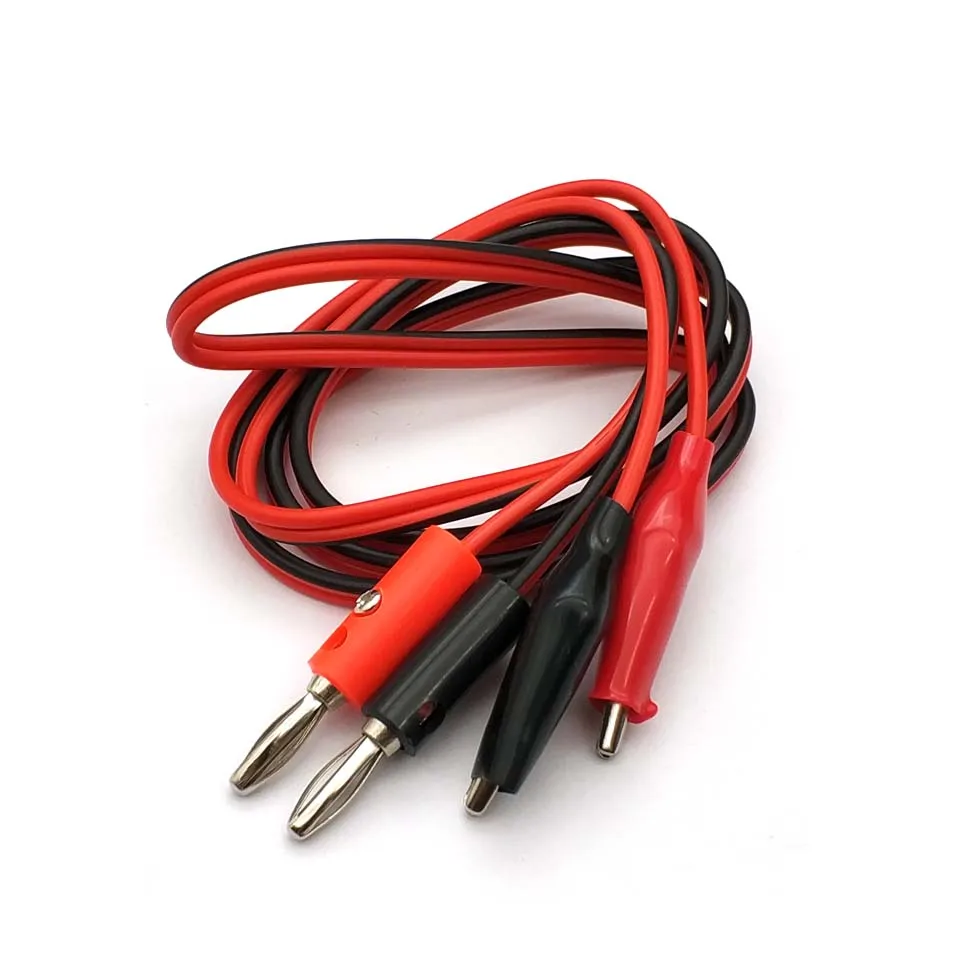 Red and black banana plug turn crocodile clip line test line alligator clip banana plug line 2A 1M
Red and black banana plug turn crocodile clip line test line alligator clip banana plug line 2A 1M
