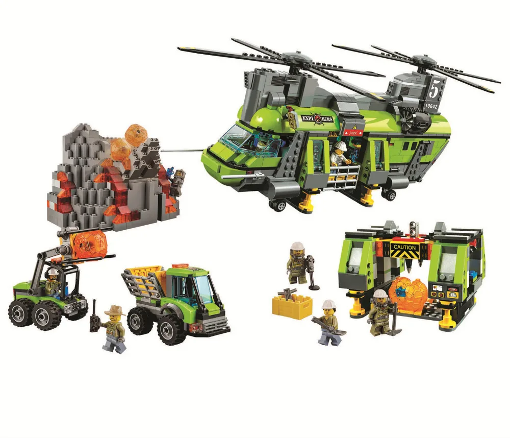 BELA City Explorers Volcano Heavy-Lift Helicopter Building Blocks Sets Bricks Kids Model Kids Toys Marvel Compatible Legoings
BELA City Explorers Volcano Heavy-Lift Helicopter Building Blocks Sets Bricks Kids Model Kids Toys Marvel Compatible Legoings