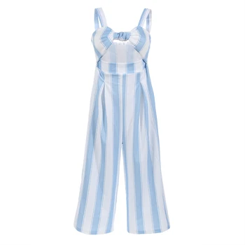 Women Clubwear Playsuit Romper Striped Sleeveless Summer Party Jumpsuit Backless Rompers Long Trousers
Women Clubwear Playsuit Romper Striped Sleeveless Summer Party Jumpsuit Backless Rompers Long Trousers