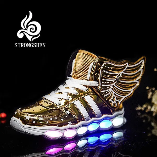STRONGSHE Children Shoes With Light Boys&Girls Casual LED Shoes For Kids USB Charging LED Light Up 3 Colors Wing Kids Shoes
STRONGSHE Children Shoes With Light Boys&Girls Casual LED Shoes For Kids USB Charging LED Light Up 3 Colors Wing Kids Shoes
