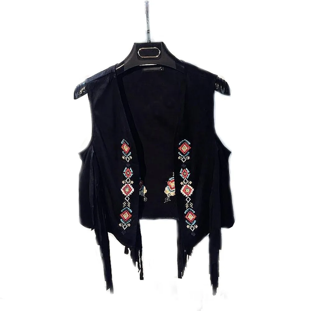 Tribal ethnic style jackets Ladies Boho Chamois Embroidered Floral Tassel Short Chic Cardigan Outwear jaqueta feminina 2019
Tribal ethnic style jackets Ladies Boho Chamois Embroidered Floral Tassel Short Chic Cardigan Outwear jaqueta feminina 2019