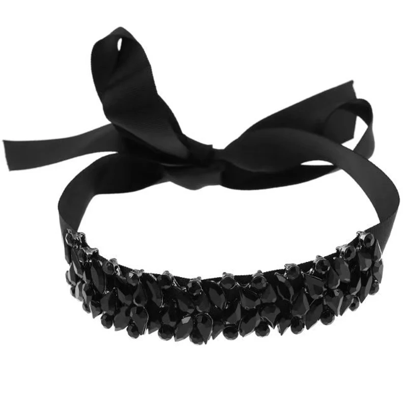 Fashion Rhinestone Choker Crystal Luxury Collar Chokers Necklace Women Long Ribbon Chunky Maxi Statement Necklace Party Jewelry
Fashion Rhinestone Choker Crystal Luxury Collar Chokers Necklace Women Long Ribbon Chunky Maxi Statement Necklace Party Jewelry