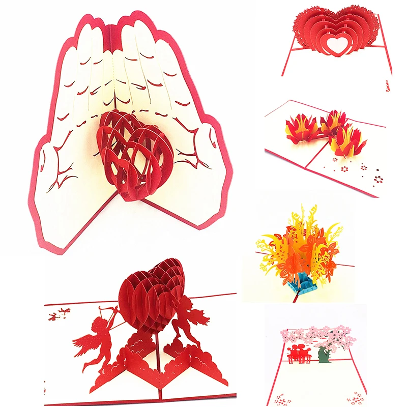 1pcs Laser Cut 3D Love Pop UP Cards Greeting Cards with Envelope Valentine's Day Wedding Invitation Postcard Anniversary Gifts
1pcs Laser Cut 3D Love Pop UP Cards Greeting Cards with Envelope Valentine's Day Wedding Invitation Postcard Anniversary Gifts