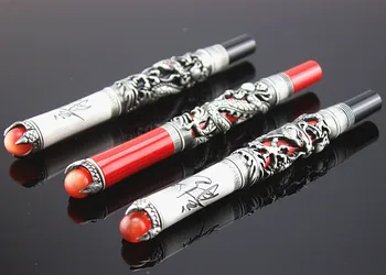JINHAO ANTIQUE SILVER BRUSH FINISH DRAGON KING PLAY PEARL FINE 18KGP NIB FOUNTAIN PEN RED BLACK 3 COLORS CHOICE OFFICE
JINHAO ANTIQUE SILVER BRUSH FINISH DRAGON KING PLAY PEARL FINE 18KGP NIB FOUNTAIN PEN RED BLACK 3 COLORS CHOICE OFFICE