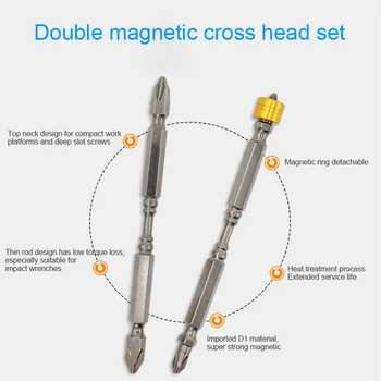 Strong Magnetic Driver Drill Bit Set Double Head Durable for Electronic Screwdriver ALI88
Strong Magnetic Driver Drill Bit Set Double Head Durable for Electronic Screwdriver ALI88