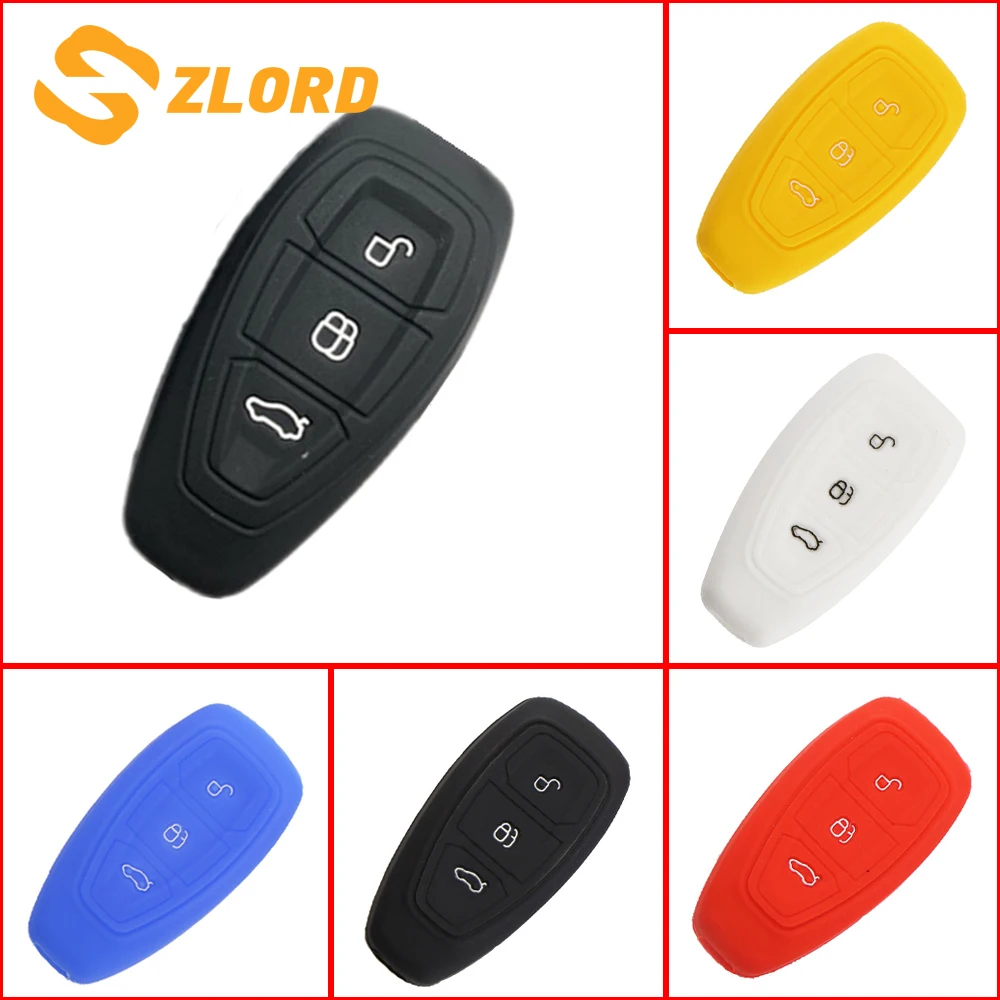 Zlord 3 Buttons Car Silicone Remote Key Cover Case Fob for Ford Fiesta Focus Mondeo C-Max B-Max Kuga Escape Smart Key
Zlord 3 Buttons Car Silicone Remote Key Cover Case Fob for Ford Fiesta Focus Mondeo C-Max B-Max Kuga Escape Smart Key