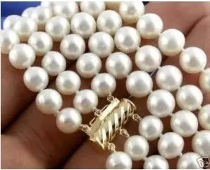 Woman Jewelry bridal AAA Pearl Necklace Virgin 3 Row 8-9mm NATURAL AKOYA WHITE PEARL NECKLACE
Woman Jewelry bridal AAA Pearl Necklace Virgin 3 Row 8-9mm NATURAL AKOYA WHITE PEARL NECKLACE
