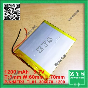 Polymer lithium ion battery 3.7V 306070 can be customized wholesale CE FCC ROHS MSDS quality certification 036070 1200mAh
Polymer lithium ion battery 3.7V 306070 can be customized wholesale CE FCC ROHS MSDS quality certification 036070 1200mAh