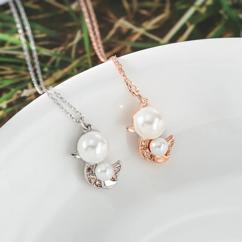 S925 Sterling Silver Pearl Statement Necklace Cute Cartoon Duck Mosaic Cubic Zirconia Pendant Necklace For Women Fashion Jewelry
S925 Sterling Silver Pearl Statement Necklace Cute Cartoon Duck Mosaic Cubic Zirconia Pendant Necklace For Women Fashion Jewelry