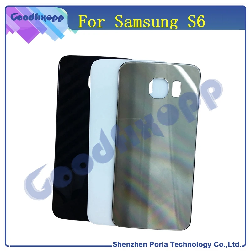Для Samsung Galaxy S6 G920 Задняя стеклянная задняя крышка для запасные части | Мобильные