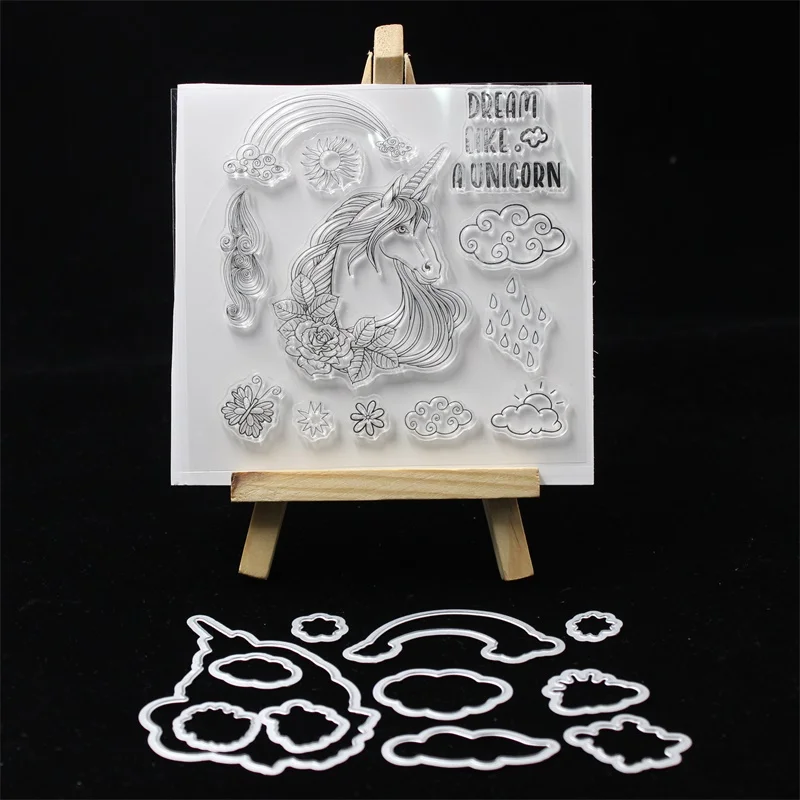 KSCRAFT Cute Unicorn Transparent Clear Silicone Stamp Or Cutting Dies for DIY Scrapbooking/Card Making/Kids Fun Decoration 235
KSCRAFT Cute Unicorn Transparent Clear Silicone Stamp Or Cutting Dies for DIY Scrapbooking/Card Making/Kids Fun Decoration 235