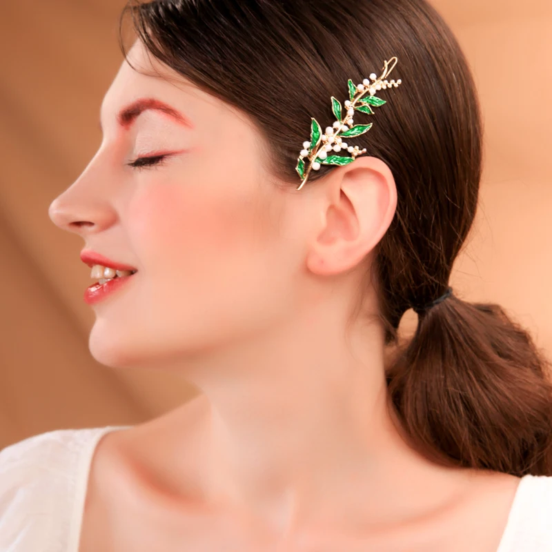 High Quality Enamel Gold Color Brooch Fresh Olive Branch Hairpins White Pins For Women Suit Sweater New Arrival Jewelry Sets
High Quality Enamel Gold Color Brooch Fresh Olive Branch Hairpins White Pins For Women Suit Sweater New Arrival Jewelry Sets
