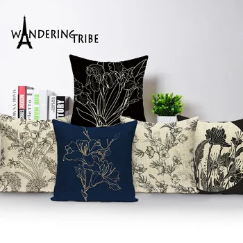 Vintage Decorative Pillowcases Flower Floral Cover for Cushions 45 X 45 Cm Black Cushion Cover Spring Pillow Covers Linen Cojin
Vintage Decorative Pillowcases Flower Floral Cover for Cushions 45 X 45 Cm Black Cushion Cover Spring Pillow Covers Linen Cojin