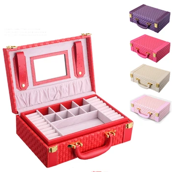 Multi-function PU Jewelry Box Necklace Ring Earrings Fashion Jewelry Organizer Portable Travel Essential Gift Packaging
Multi-function PU Jewelry Box Necklace Ring Earrings Fashion Jewelry Organizer Portable Travel Essential Gift Packaging