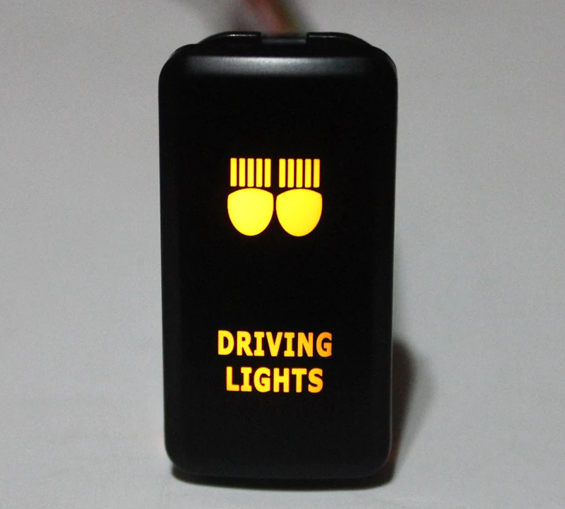 DRIVING LIGHTS Push Button Switch Orange LED For Toyota Landcruiser Hilux FJ Cruiser ON OFF Switch With Wire 12 Volt 3Amp
DRIVING LIGHTS Push Button Switch Orange LED For Toyota Landcruiser Hilux FJ Cruiser ON OFF Switch With Wire 12 Volt 3Amp