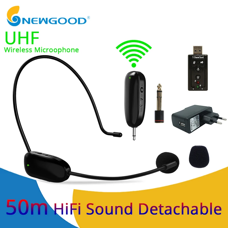 UHF Wireless Microphones Stage Wireless Headset Microphone System Mic For Loudspeaker Teaching Meeting Tour Guide Stage Karaoke
UHF Wireless Microphones Stage Wireless Headset Microphone System Mic For Loudspeaker Teaching Meeting Tour Guide Stage Karaoke