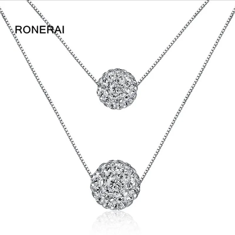 KOFSAC New Double Balls Zircon Full Rhinestone Pendants Necklace For Women Clavicle Chain Beads Popular Jewelry
KOFSAC New Double Balls Zircon Full Rhinestone Pendants Necklace For Women Clavicle Chain Beads Popular Jewelry