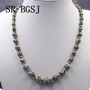 Free Shipping 4-12mm Dalmatian Jaspers Graduated Natural Gems Genuine Stone Beads Adjustable Wholsale Necklace 18"
Free Shipping 4-12mm Dalmatian Jaspers Graduated Natural Gems Genuine Stone Beads Adjustable Wholsale Necklace 18"