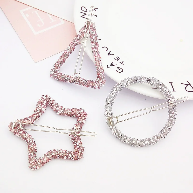 1 PC Women Hair Clips Barrettes Hair Accessories Hairgrips Crystal Rhinestones Geometric Hairpins Star Triangle Round Shape
1 PC Women Hair Clips Barrettes Hair Accessories Hairgrips Crystal Rhinestones Geometric Hairpins Star Triangle Round Shape