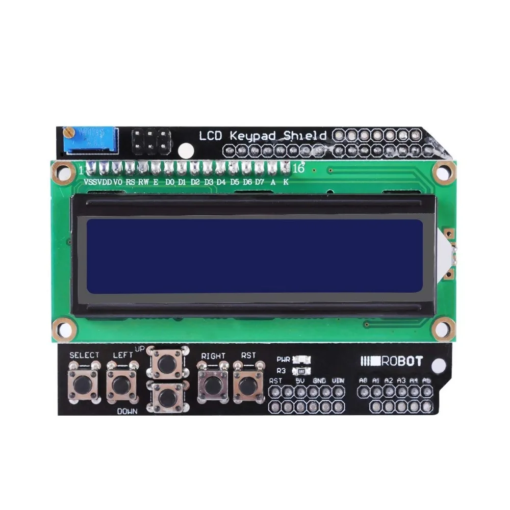 LCD1602 Expansion Board Module, UCEC Display LCD Keypad Shield for Arduino for UNO R3 MEGA2560 Nano
LCD1602 Expansion Board Module, UCEC Display LCD Keypad Shield for Arduino for UNO R3 MEGA2560 Nano