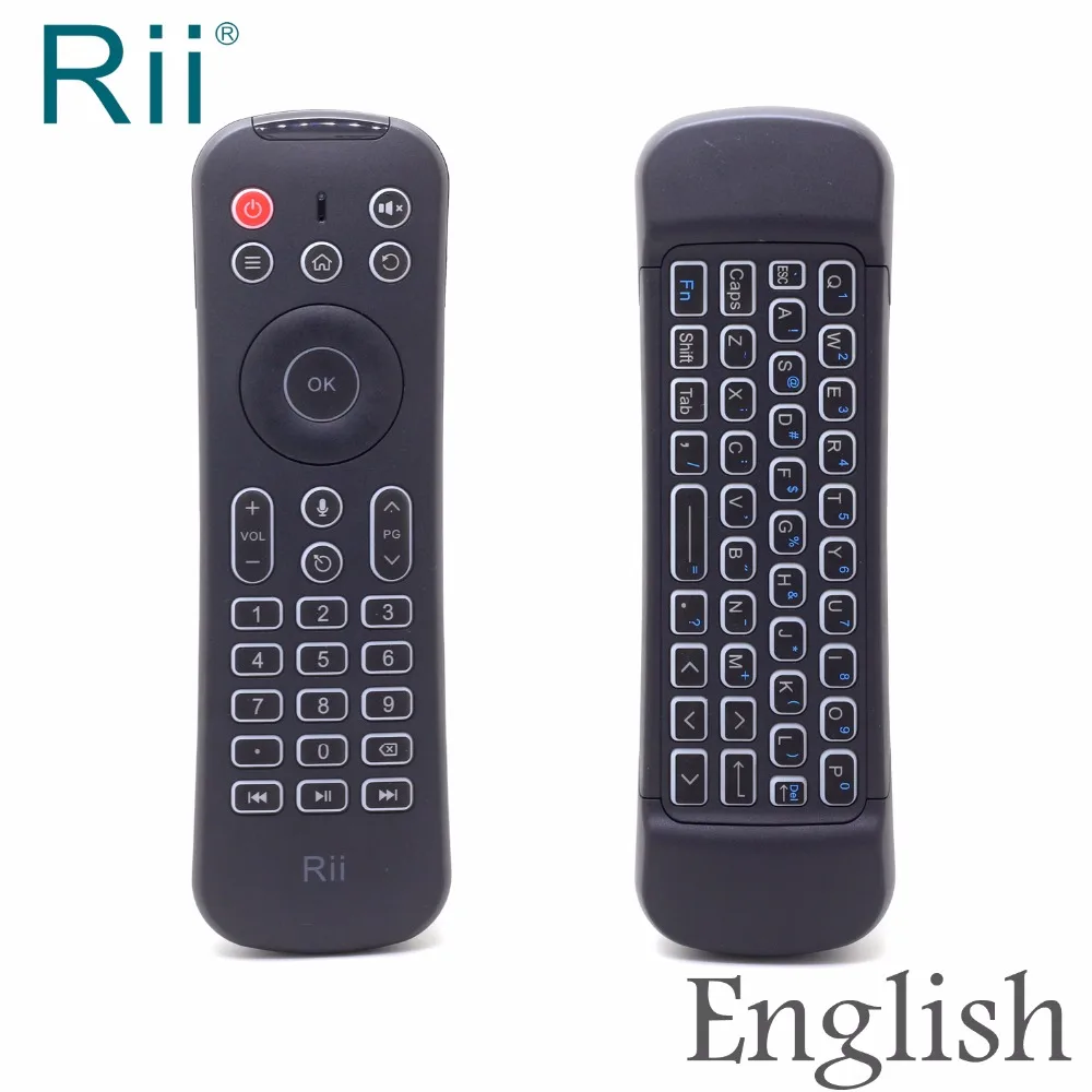 

Rii MX6 Mini Teclado 2.4G Wireless Keyboard 6-Axis Gyroscope Air Mouse with IR Remote Control/Backlit for Mini PC/Android TV Box