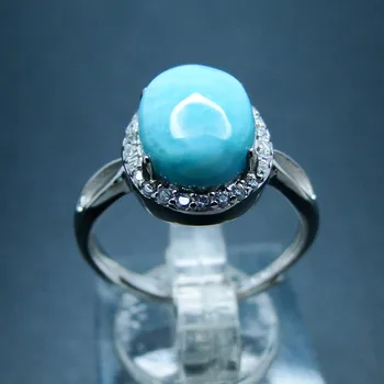 Natural larimar 925 silver ring, oval 8mm*10mm, rare blue larimar stone, fashion and popular for parties/Bohemian Style weddings
Natural larimar 925 silver ring, oval 8mm*10mm, rare blue larimar stone, fashion and popular for parties/Bohemian Style weddings