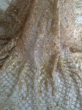 Newest yaking-92601 african tulle mesh fabric sparkly glued glitter sequins lace fabric for party dress
Newest yaking-92601 african tulle mesh fabric sparkly glued glitter sequins lace fabric for party dress