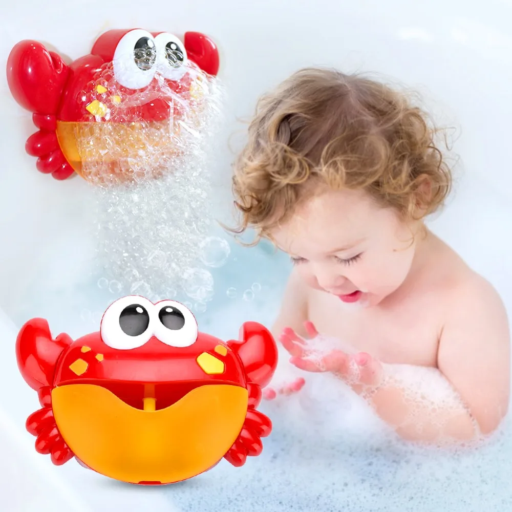 Baby Bath Toys Automatic Cartoon Crab Shaped Bubble Maker 12 Baby Songs Kids Children Funny Bath Shower water toys for children
Baby Bath Toys Automatic Cartoon Crab Shaped Bubble Maker 12 Baby Songs Kids Children Funny Bath Shower water toys for children