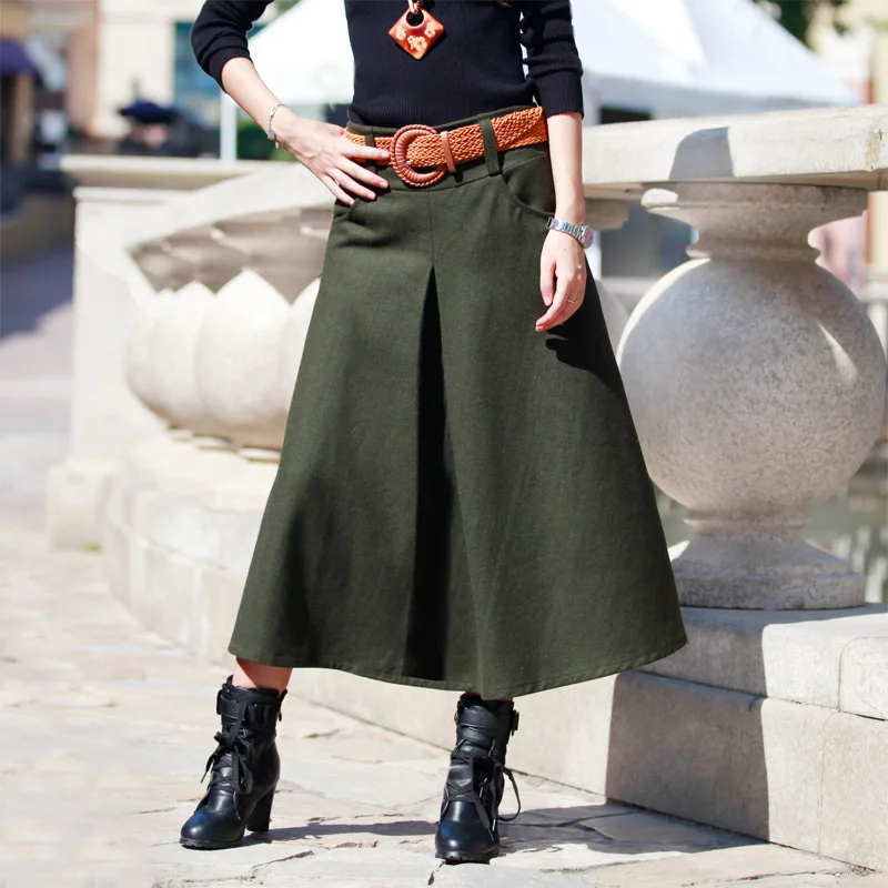 Customize Autumn Winter Women Casual Plus Size 3XS-9XL A Line Skirt With Pockets Ladies Long Warm Wool Pleated Skirts Saias Jupe
Customize Autumn Winter Women Casual Plus Size 3XS-9XL A Line Skirt With Pockets Ladies Long Warm Wool Pleated Skirts Saias Jupe