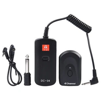 SUPON DC-04 Wireless 4 Channel Remote Studio Flash Head Trigger Set For Canon Nikon Pentax Camera
SUPON DC-04 Wireless 4 Channel Remote Studio Flash Head Trigger Set For Canon Nikon Pentax Camera