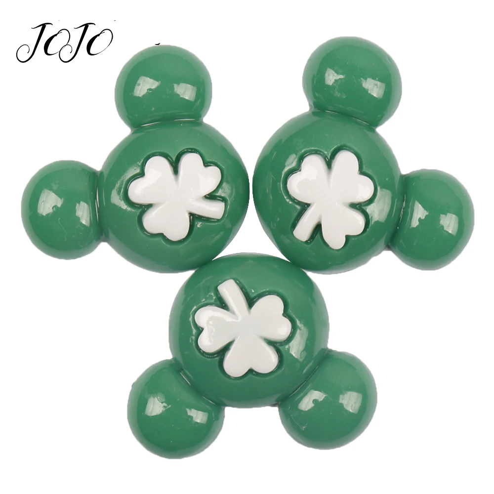 JOJO BOWS 10pcs DIY Craft Supplies Clover Green Mickey Planar Resin Accessories For Phone Case Sticker Children Hair Decoration
JOJO BOWS 10pcs DIY Craft Supplies Clover Green Mickey Planar Resin Accessories For Phone Case Sticker Children Hair Decoration