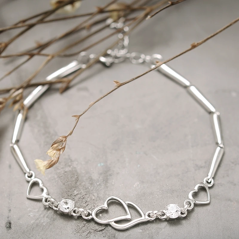 BEBE REAL 925 Sterling Silver TOP Sell European Style Charm Bracelet & Bangle For Women Wedding With Love u 2 Heart Letter Beads
BEBE REAL 925 Sterling Silver TOP Sell European Style Charm Bracelet & Bangle For Women Wedding With Love u 2 Heart Letter Beads