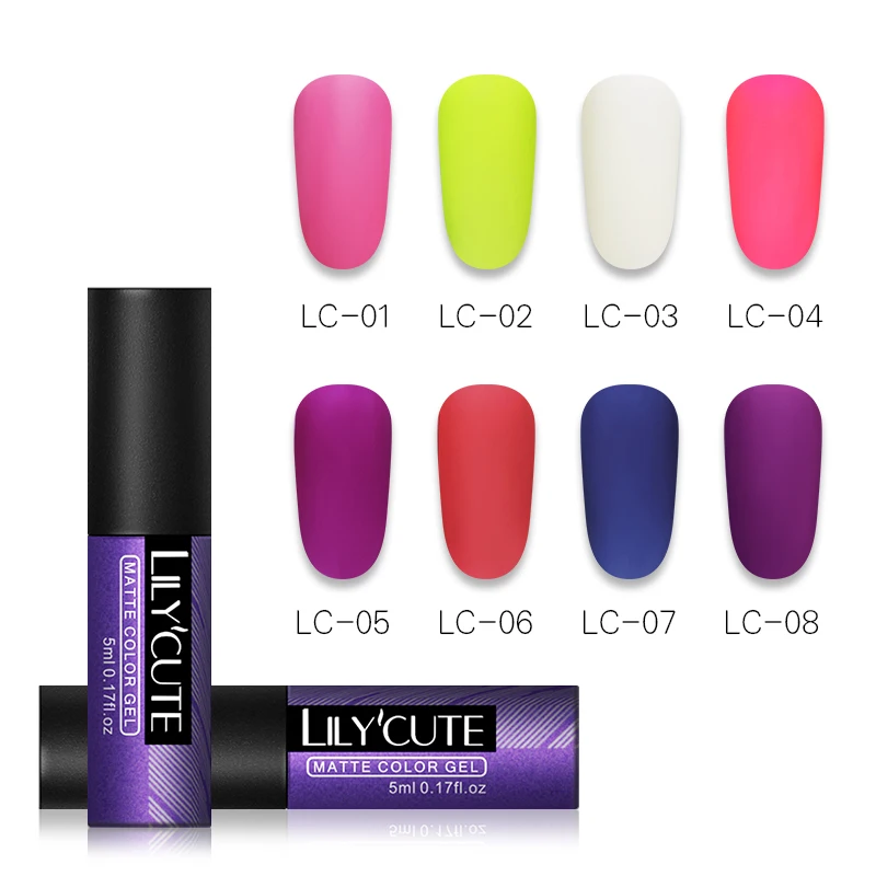 LILYCUTE Matte Color UV LED Gel Nail Polish Soak Off Classic Gel Varnish for Salon Manicurre DIY Decorations
LILYCUTE Matte Color UV LED Gel Nail Polish Soak Off Classic Gel Varnish for Salon Manicurre DIY Decorations