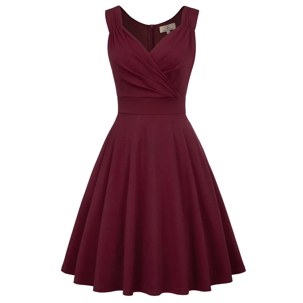 2019 New Ladies Fashion Casual Loose Solid Color Sleeveless V-Neck Flared A-Line Party Dress
2019 New Ladies Fashion Casual Loose Solid Color Sleeveless V-Neck Flared A-Line Party Dress