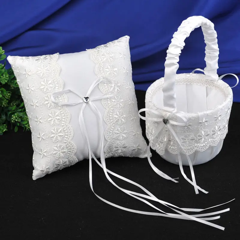 Wedding Basket Flower Storage Basket Lace Flower Lovely Ring Pillow Flower Girl Basket Lace Embellished Basket for Wedding
Wedding Basket Flower Storage Basket Lace Flower Lovely Ring Pillow Flower Girl Basket Lace Embellished Basket for Wedding