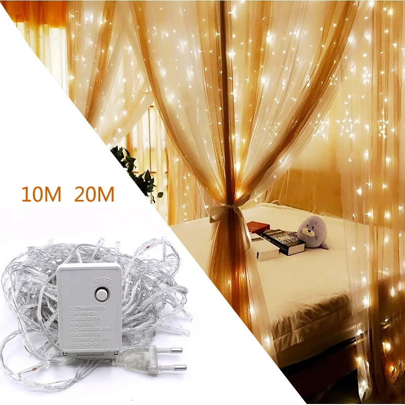 LED Light String 10M 20M 220V EU Plug Waterproof Flower Link Day Ambient Light Christmas Decoration Light 9 Colors 8.14
LED Light String 10M 20M 220V EU Plug Waterproof Flower Link Day Ambient Light Christmas Decoration Light 9 Colors 8.14